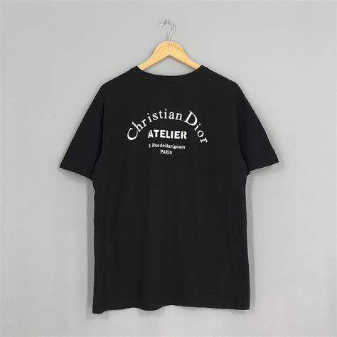 christian dior paris t shirt black|Christian Dior long sleeve shirt.